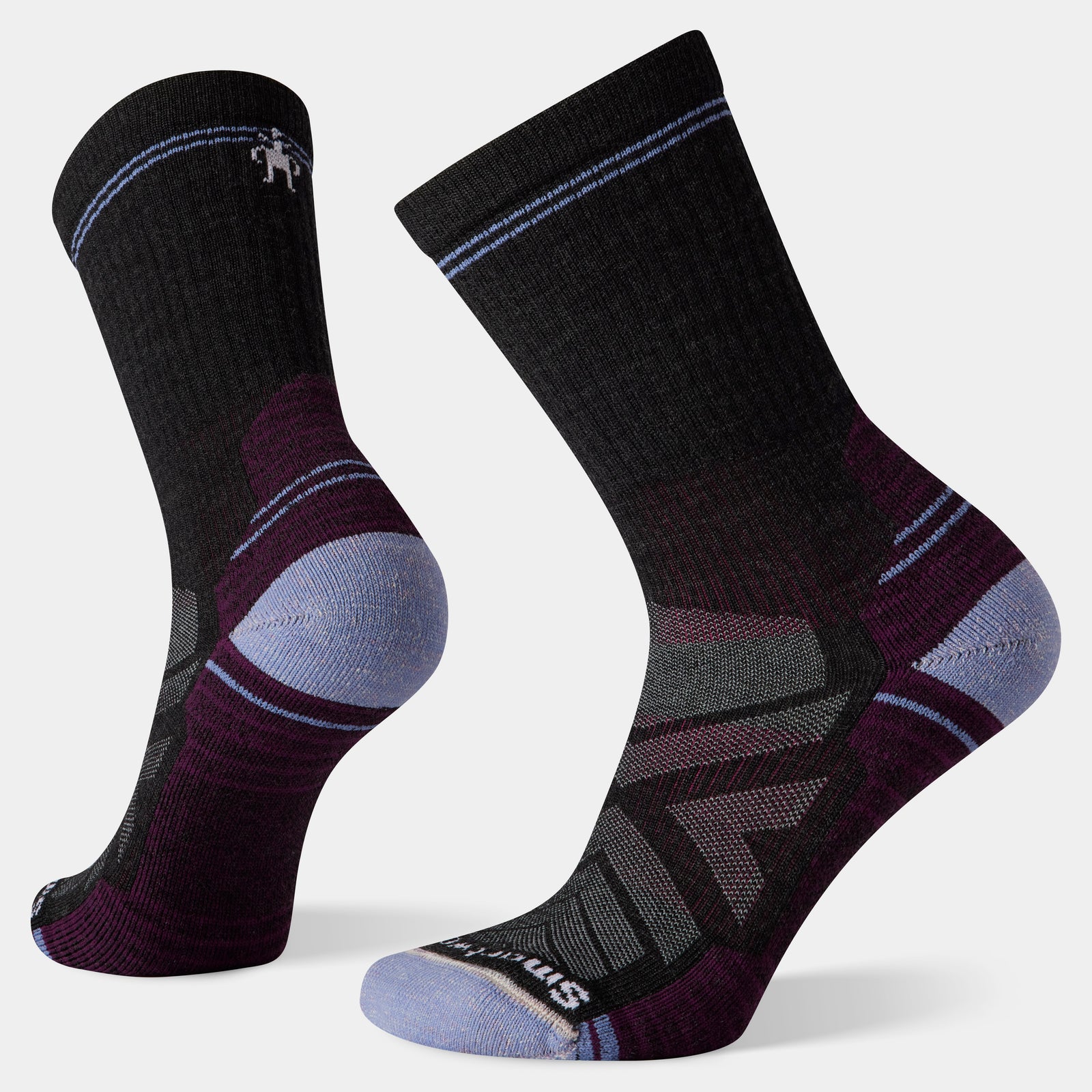 Women's Hike Crew Socks Charcoal - ver - 1