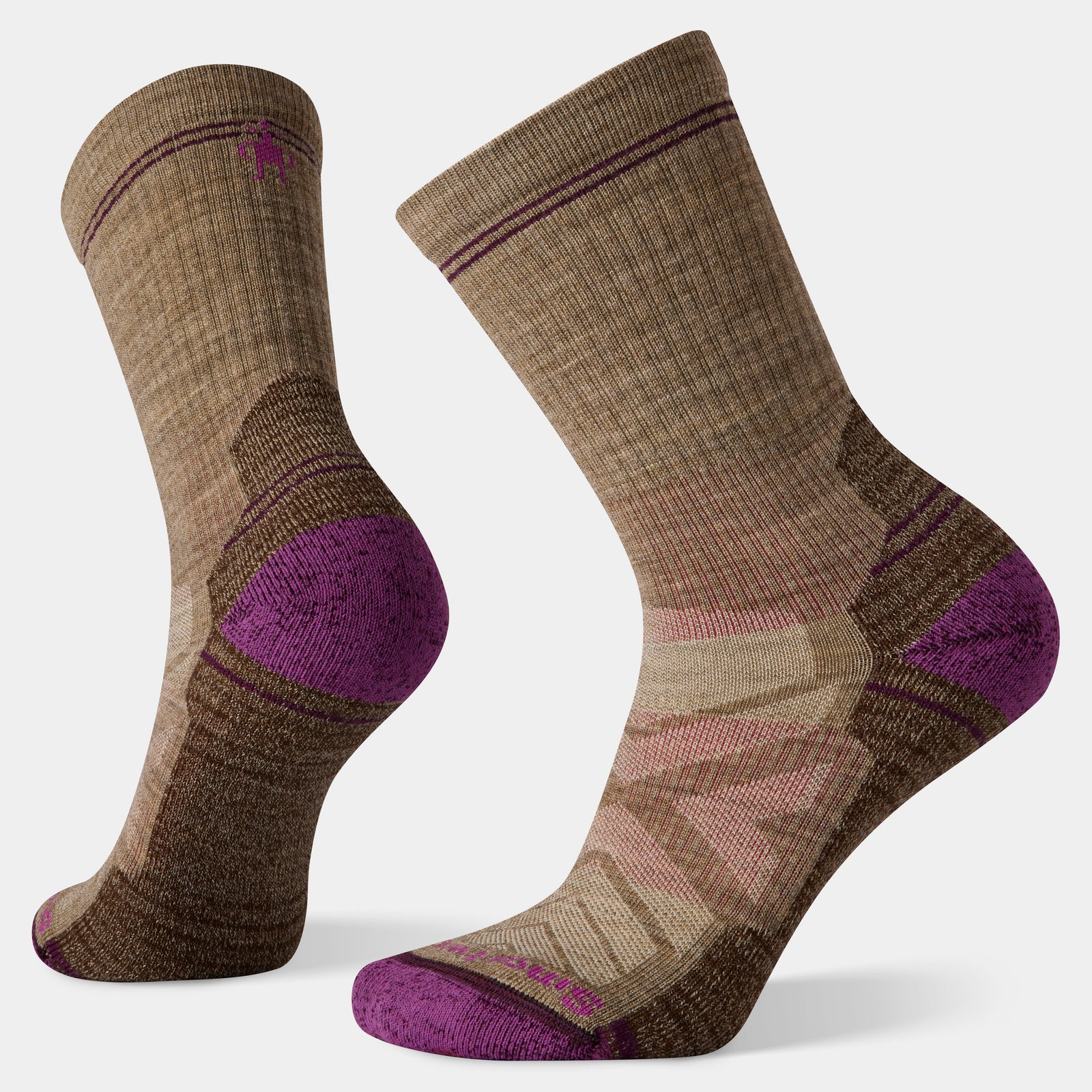 Women's Hike Crew Socks Charcoal - ver - 1