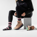 Women's Hike Margarita Crew Socks Black - ver - 2