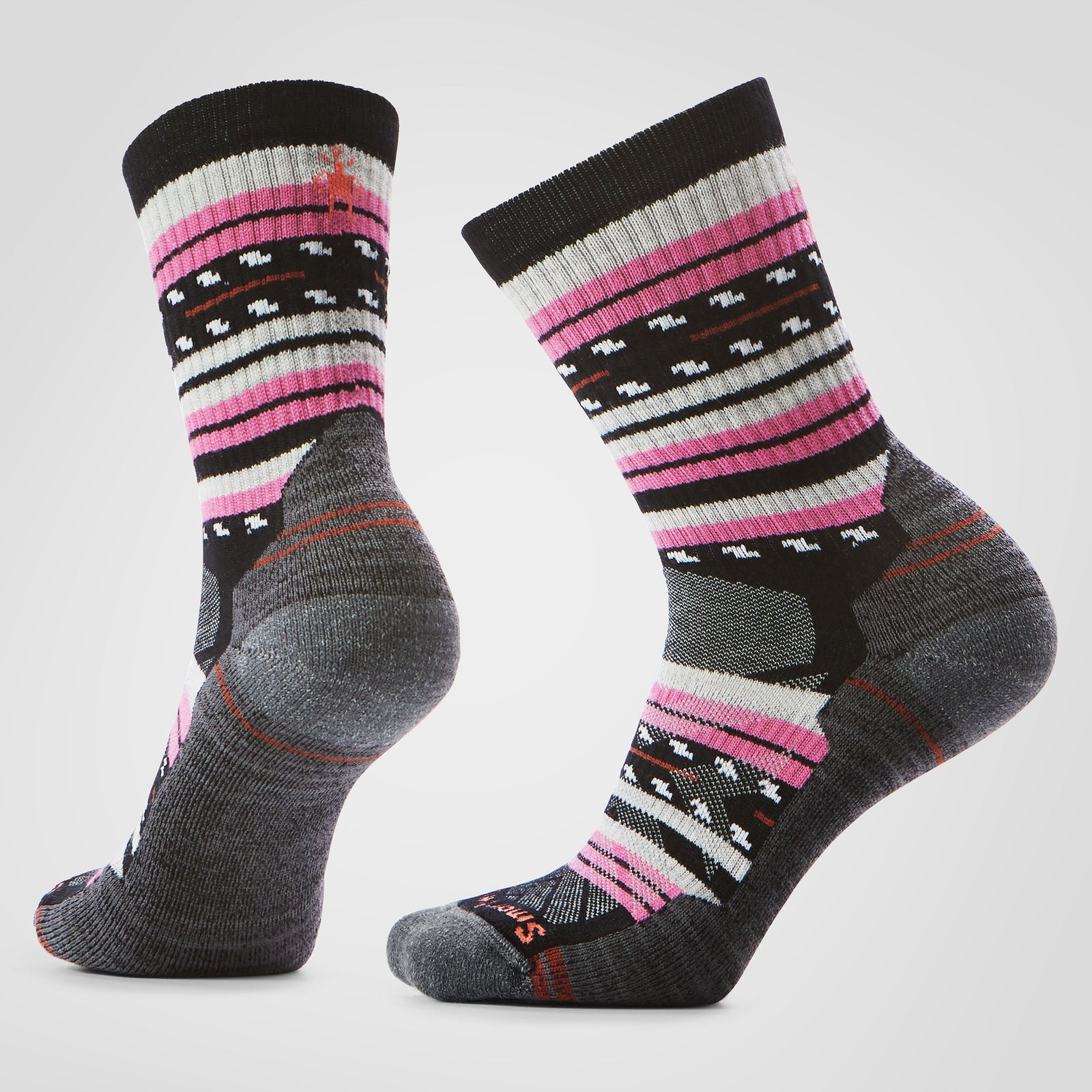 Women's Hike Margarita Crew Socks Black - ver - 1