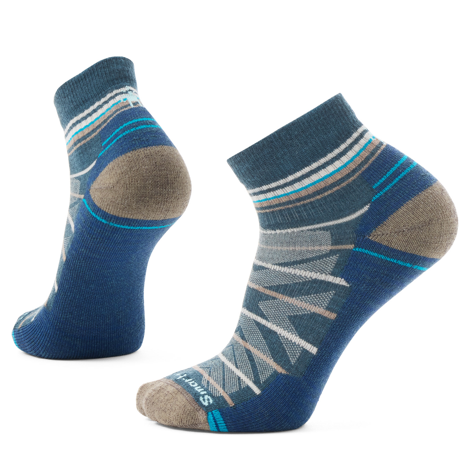 Hike Pattern Ankle Socks Light Gray - ver - 1