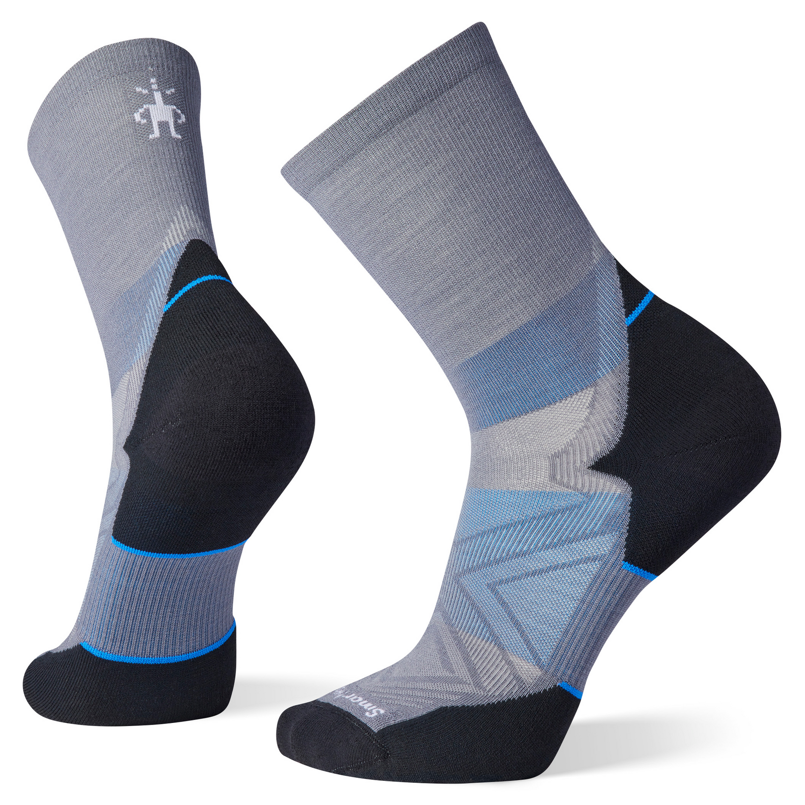 Run Mid Crew Socks Graphite - ver - 1