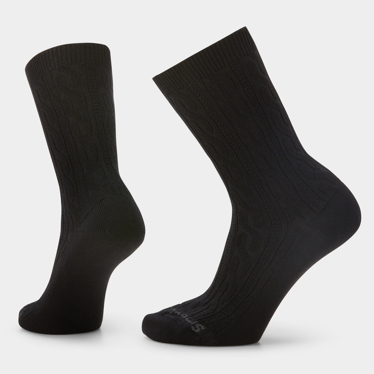 Women's Everyday Cable Crew Socks Moonbeam - 1