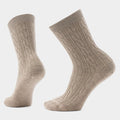Women's Everyday Cable Crew Socks Moonbeam - ver - 1