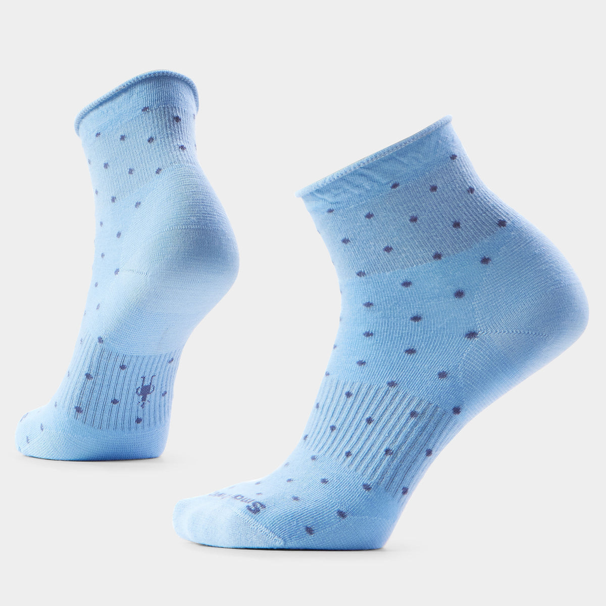 Women's Everyday Classic Dot Ankle Socks Serene Blue - 1