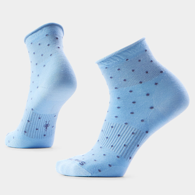 Women's Everyday Classic Dot Ankle Socks - Serene Blue / M