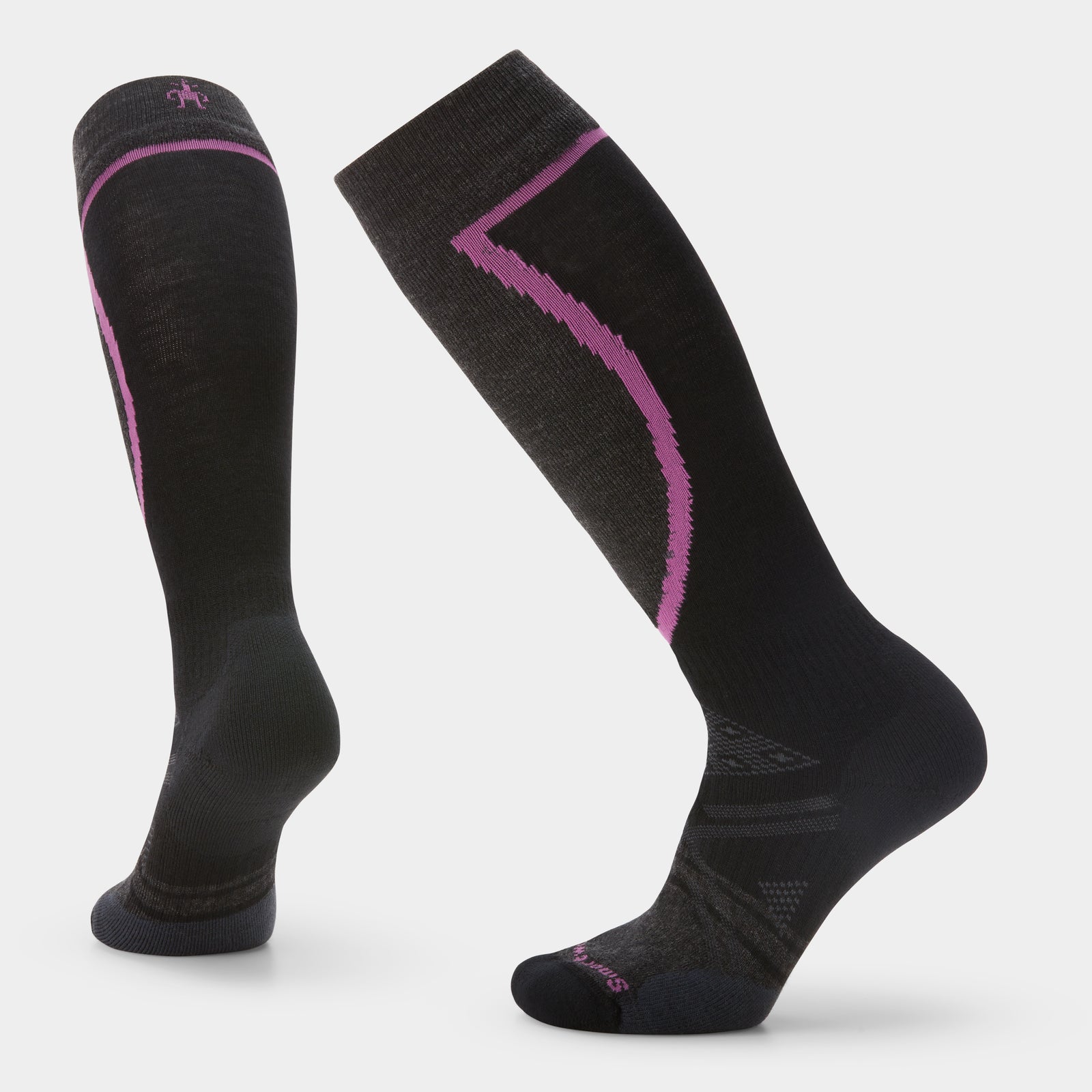 Women's Ski Over The Calf Socks Black - ver - 1