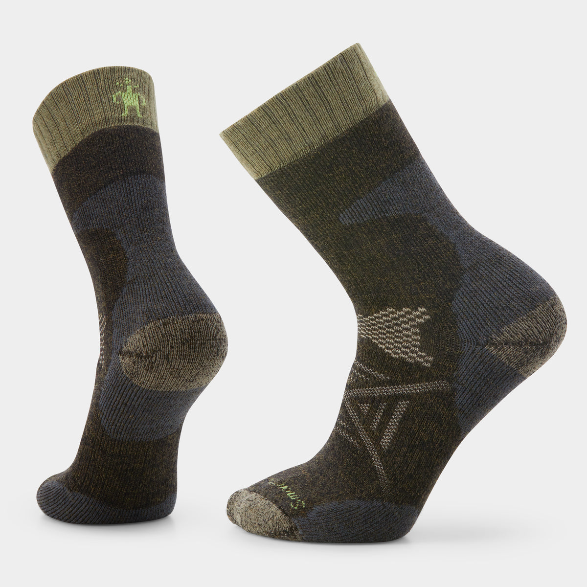 Hunt Tall Crew Socks Military Olive - 1
