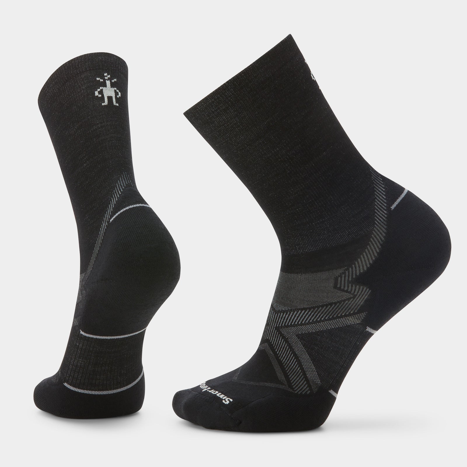 Run Cold Weather Crew Socks Black - ver - 1