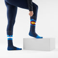 Snowboard Colorado Over The Calf Socks Deep Navy - ver - 2