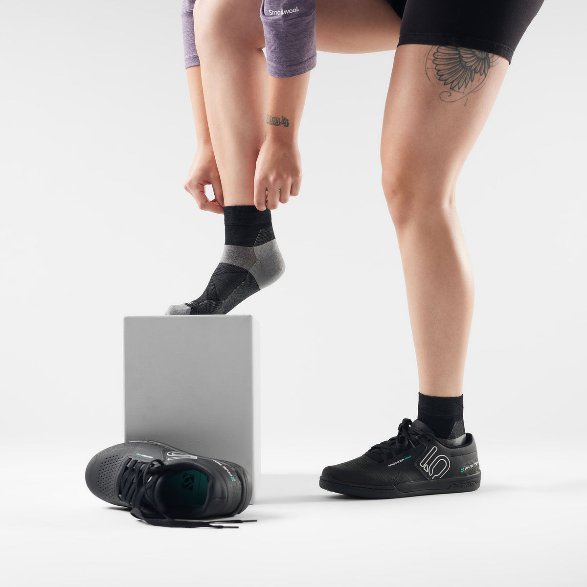 Bike Ankle Socks Black - 2