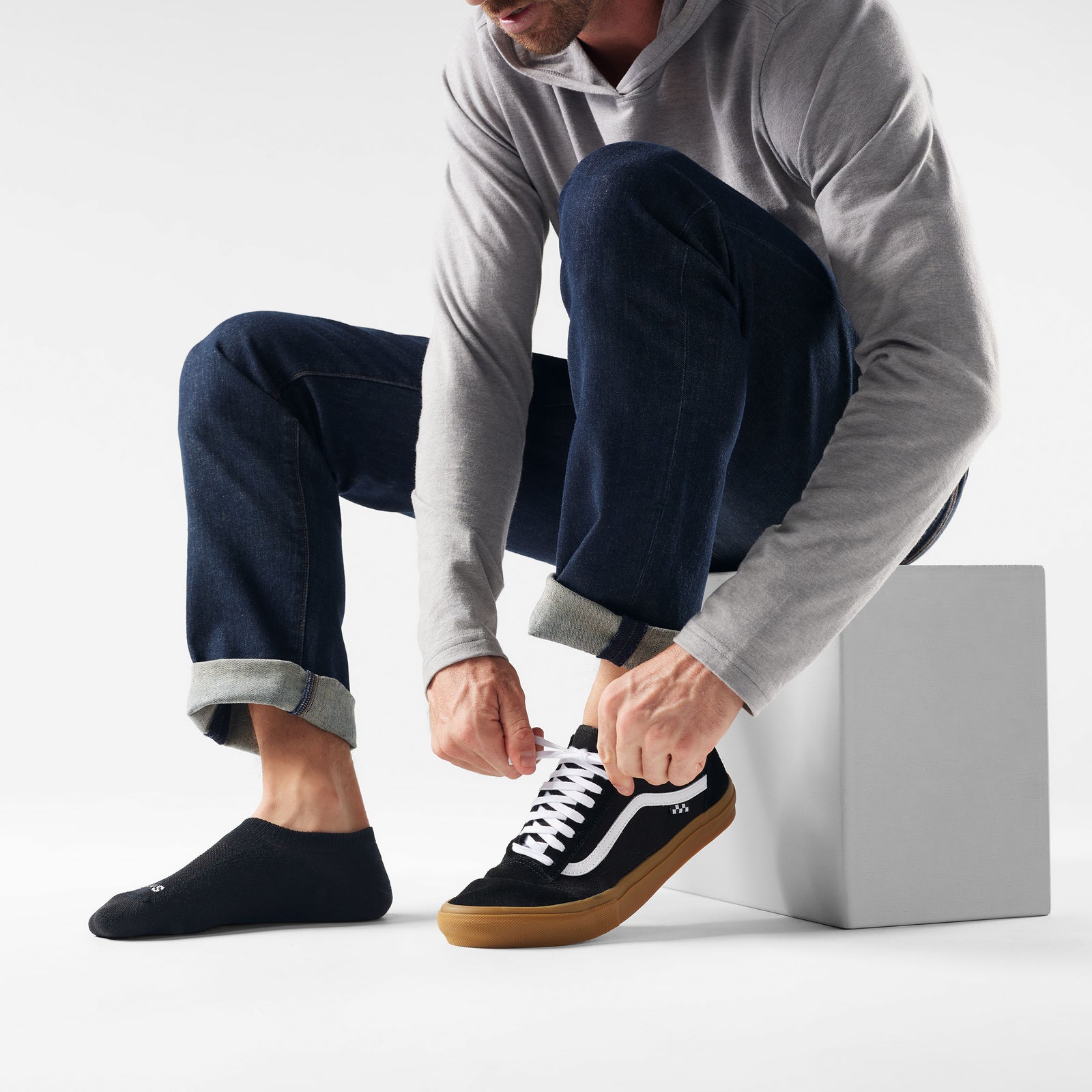 Everyday No Show Socks Black - ver - 2
