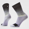 Women's Everyday Stitch Stripe Crew Socks Charcoal - ver - 1