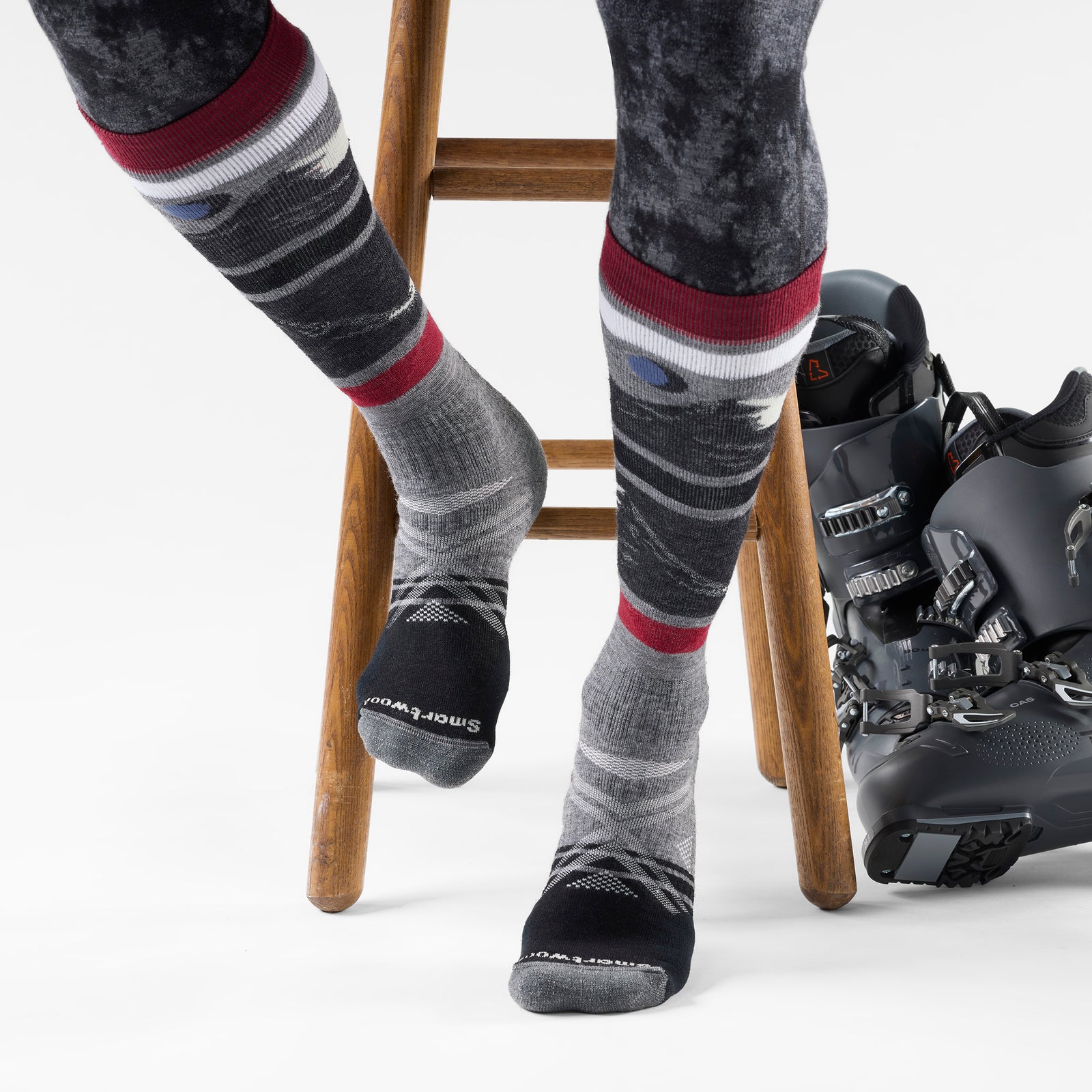 Ski Midnight Ski OTC Socks Black - ver - 2
