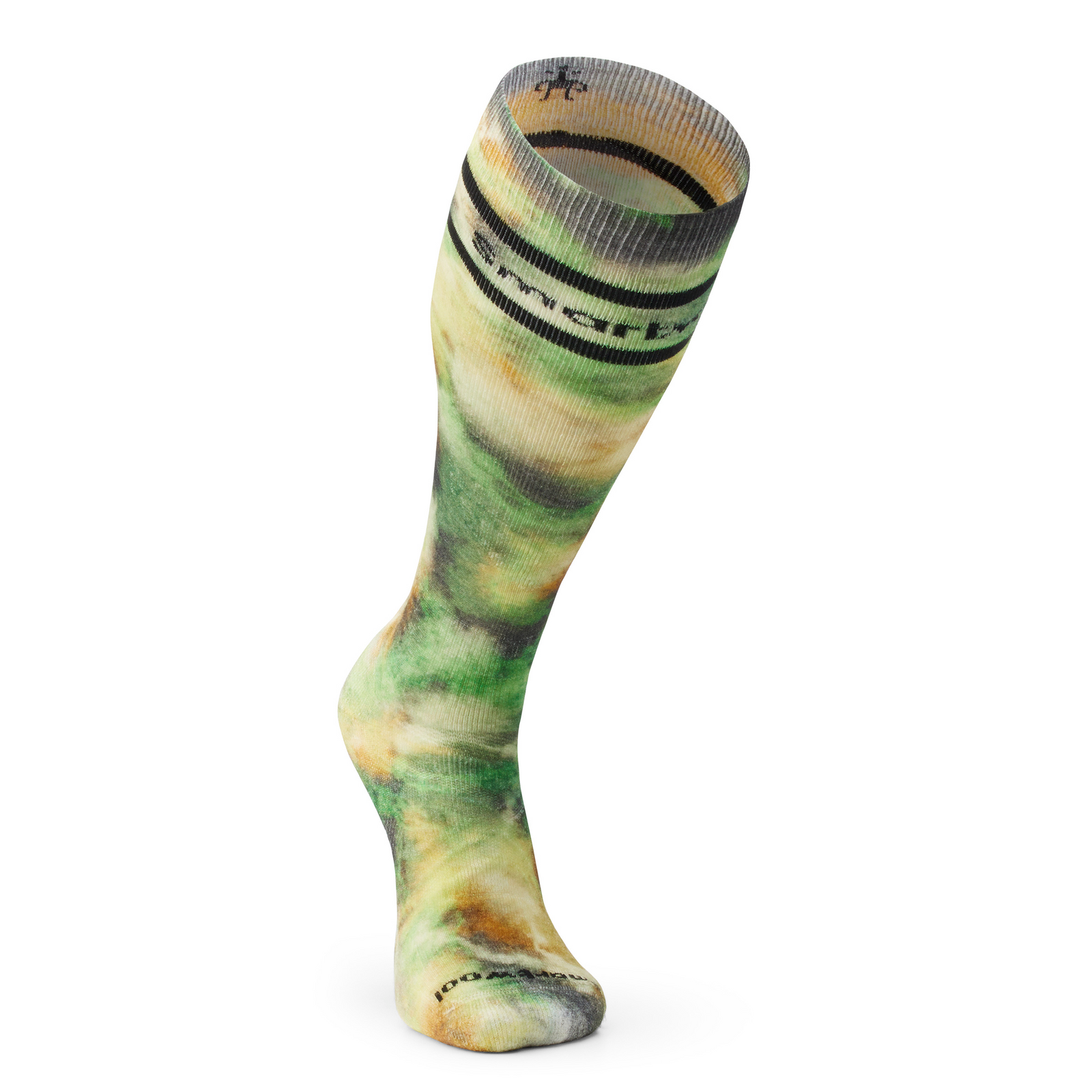 Ski Groovy Tie Dye Print Over The Calf Socks Deep Navy - ver - 2