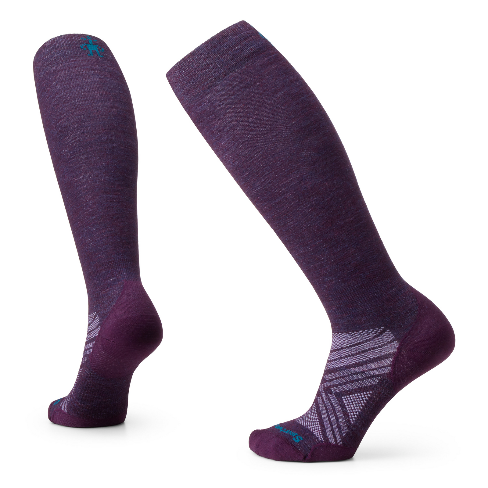 Women's Ski Extra Stretch Over The Calf Socks Black - ver - 1