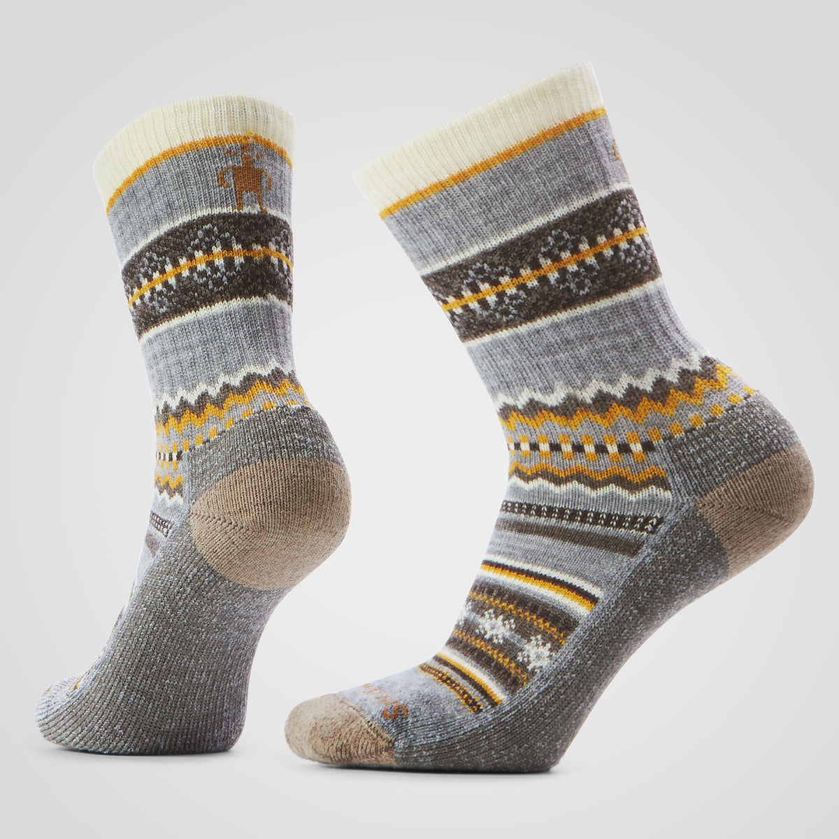 Everyday Cozy Snowed In Sweater Crew Socks Light Gray - 
