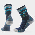Women's Hike Mountain Moon Crew Socks Charcoal - ver - 1