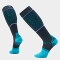 Snowboard Retro Line Over The Calf Socks Black - ver - 1