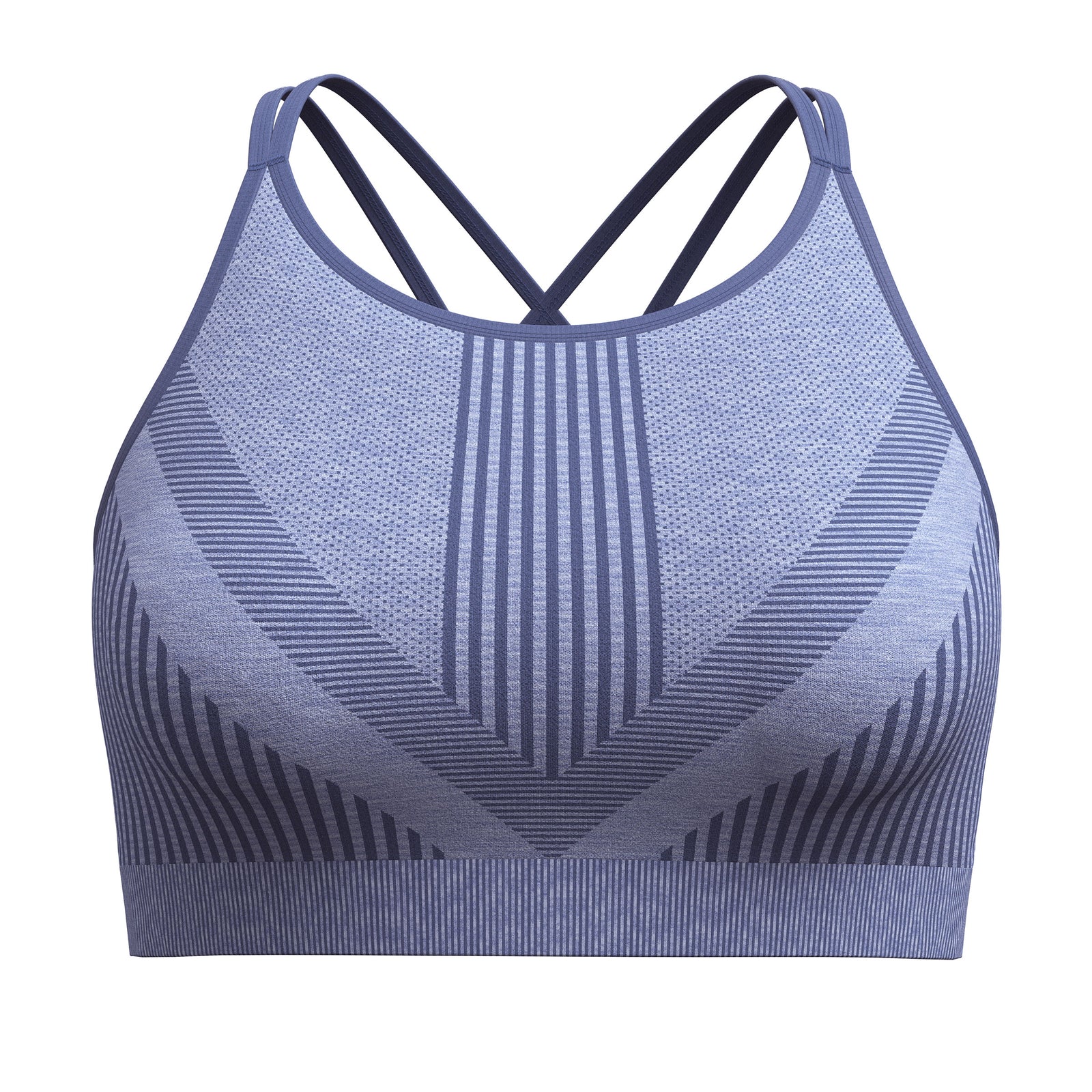 Women's Intraknit™ Strappy Bra Nightfall Blue Heather - ver - 5
