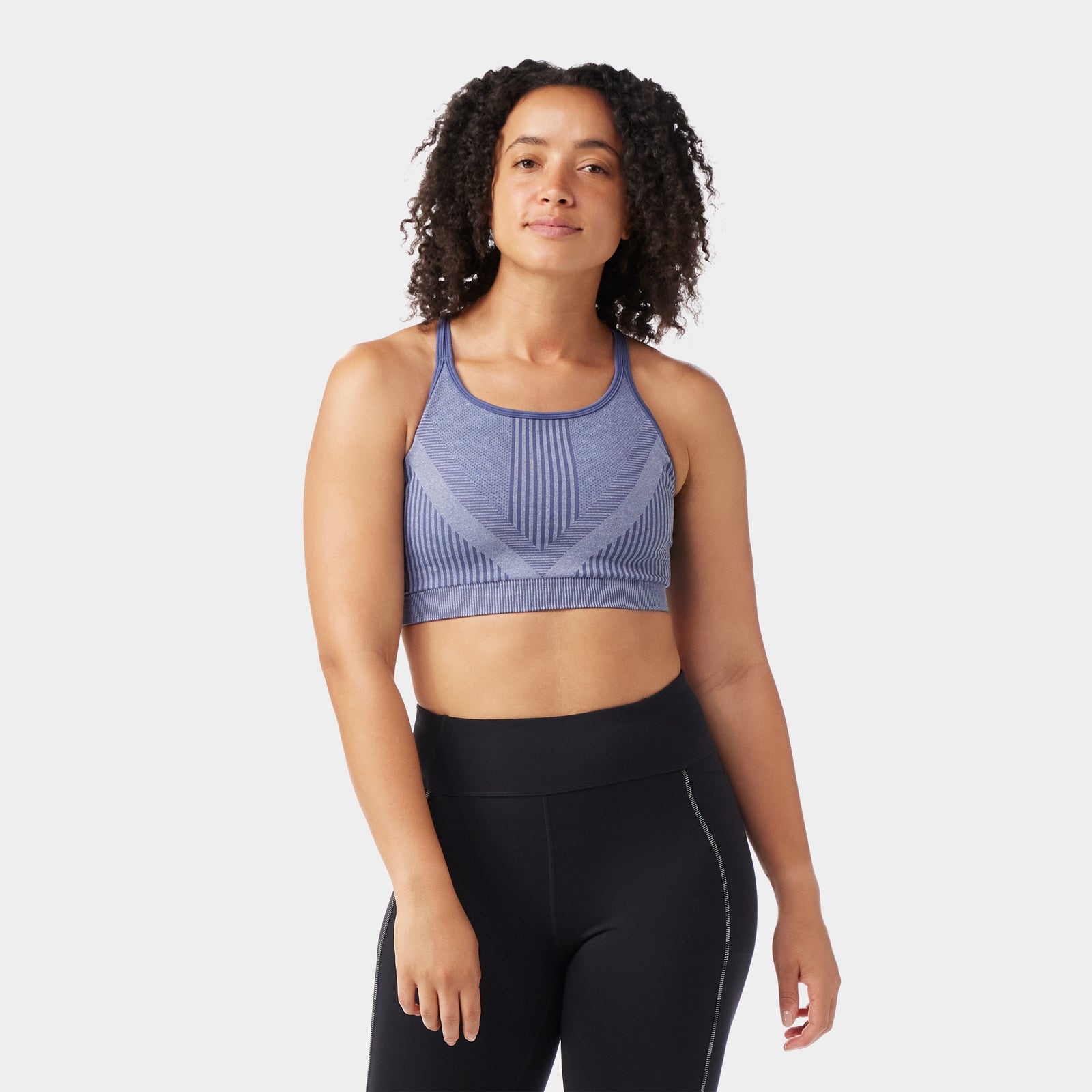 Women's Intraknit™ Strappy Bra Nightfall Blue Heather - ver - 1