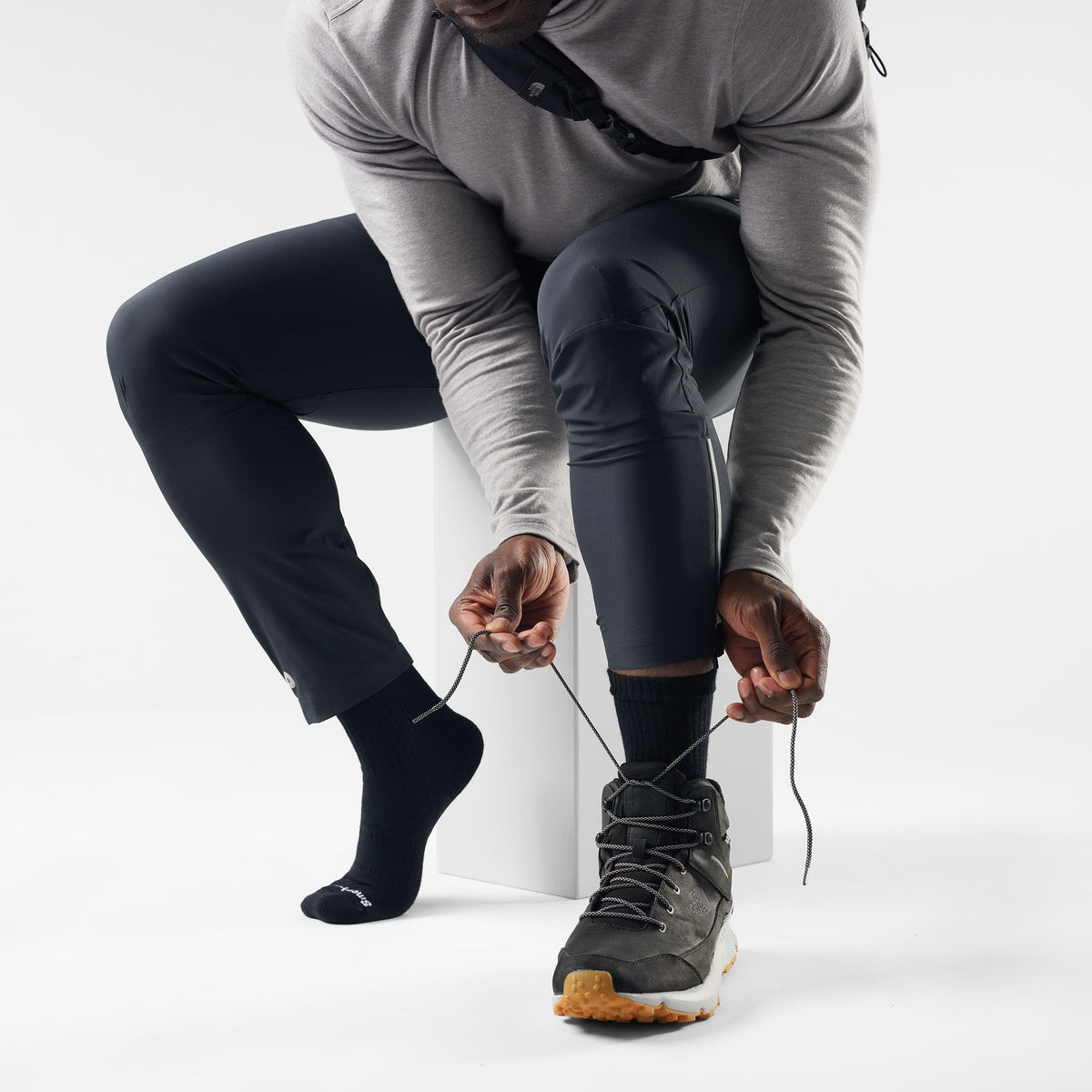 Everyday Athletic Crew Socks Black - 2
