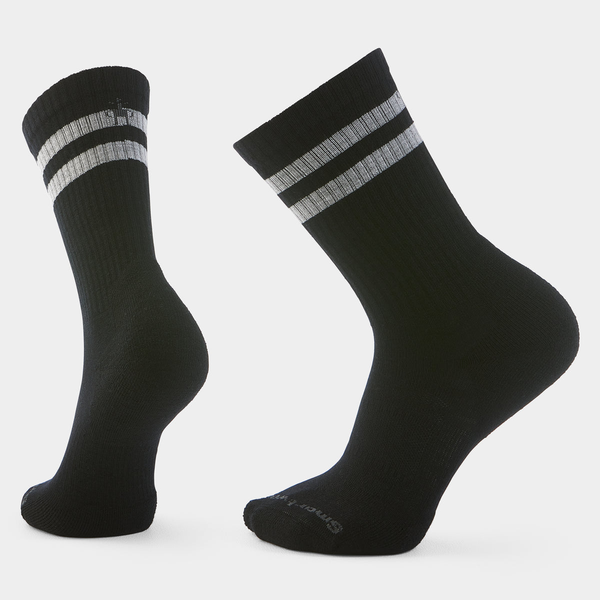 Everyday Athletic Striped Crew Socks Black - 