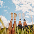Everyday Athletic Striped Crew Socks Black - ver - 3