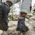 Hike Bear Stripe Mid Crew Socks Ash - ver - 3