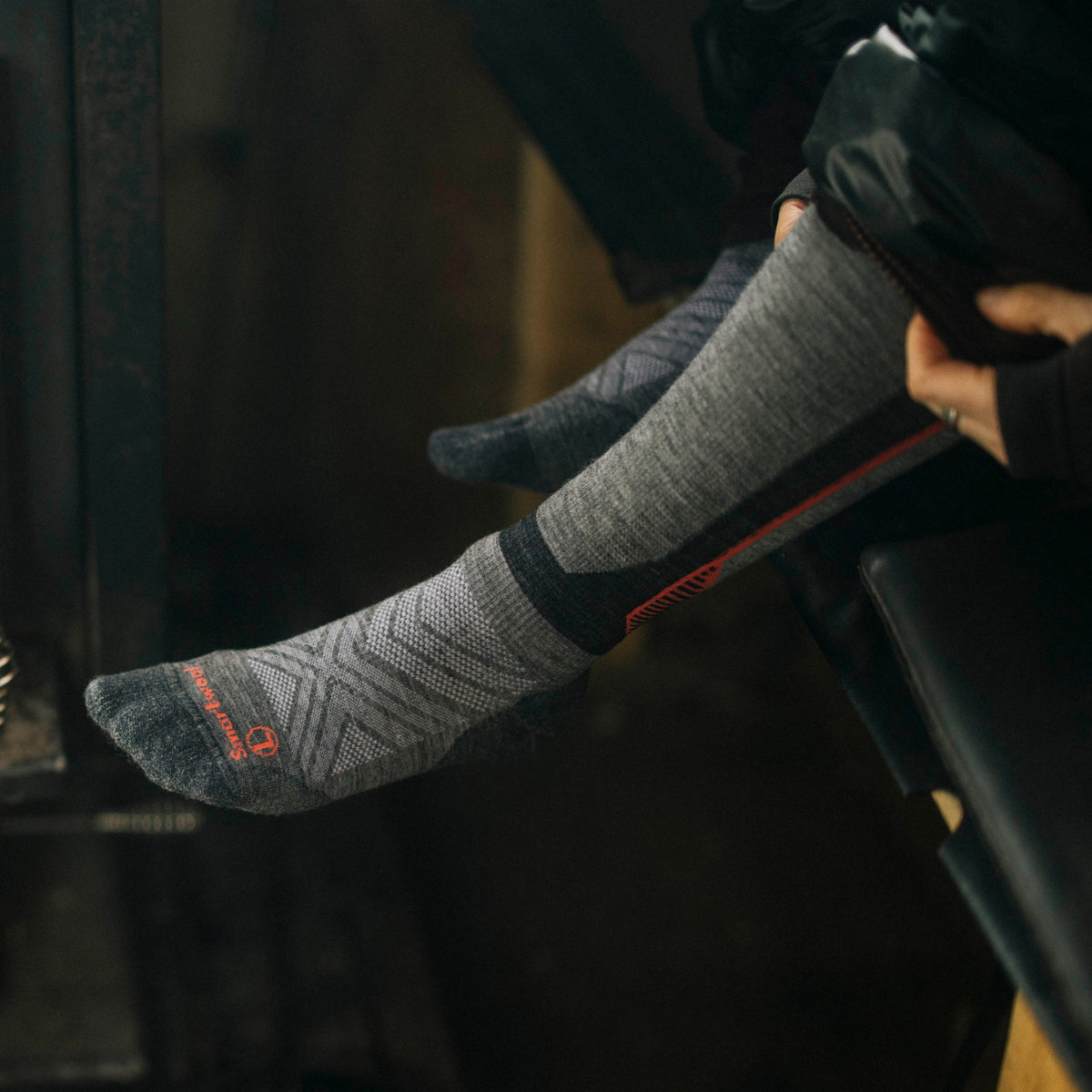 Intraknit™ Ski Over The Calf Socks Black - ver - 3