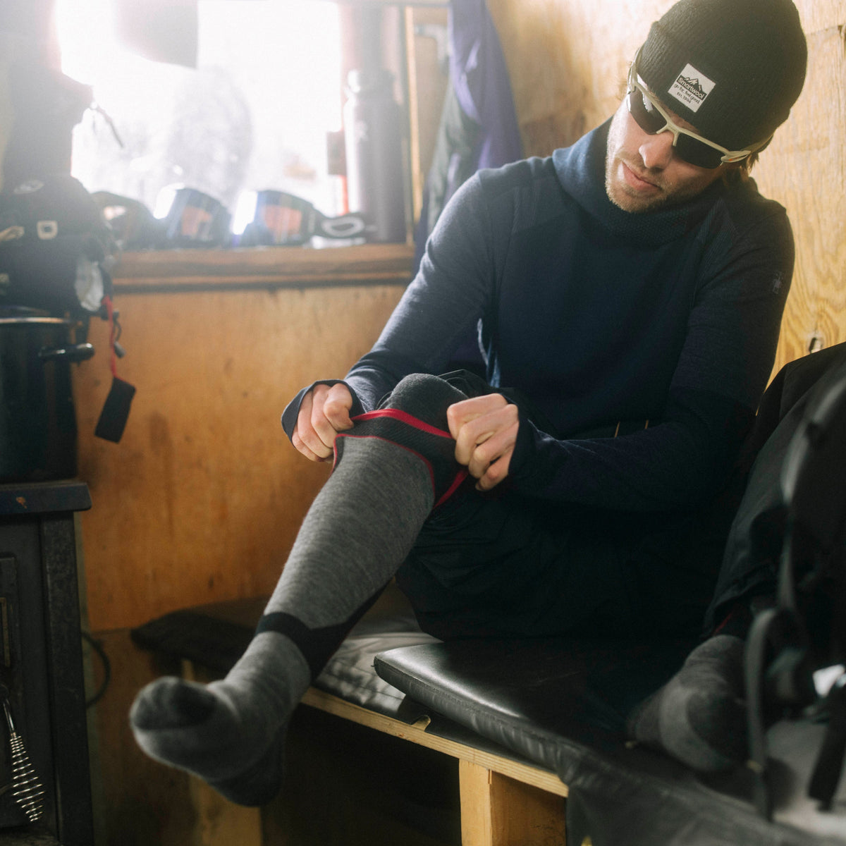 Intraknit™ Ski Over The Calf Socks Black - ver - 4