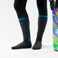 Intraknit™ Women's Ski Over The Calf Socks Medium Gray - ver - 2