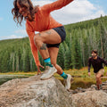 Women’s Hike Mountain Lake Print Crew Socks Capri - ver - 3