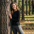 Women's Active Raglan Colorblock Long Sleeve Black - ver - 3