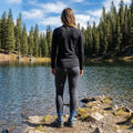 Women's Active Raglan Colorblock Long Sleeve Black - ver - 9