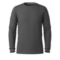 Men's Outdoor Merino Base Layer Crew Charcoal Heather - ver - 1