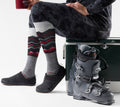 Ski Targeted Cushion Expanding Horizons OTC Socks Medium Gray - ver - 2