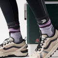 Women's Hike Lunar Trek Crew Socks Purple Eclipse - ver - 2