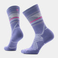 Women's Run Cold Weather Glow Track Crew Socks Nightfall Blue - ver - 1