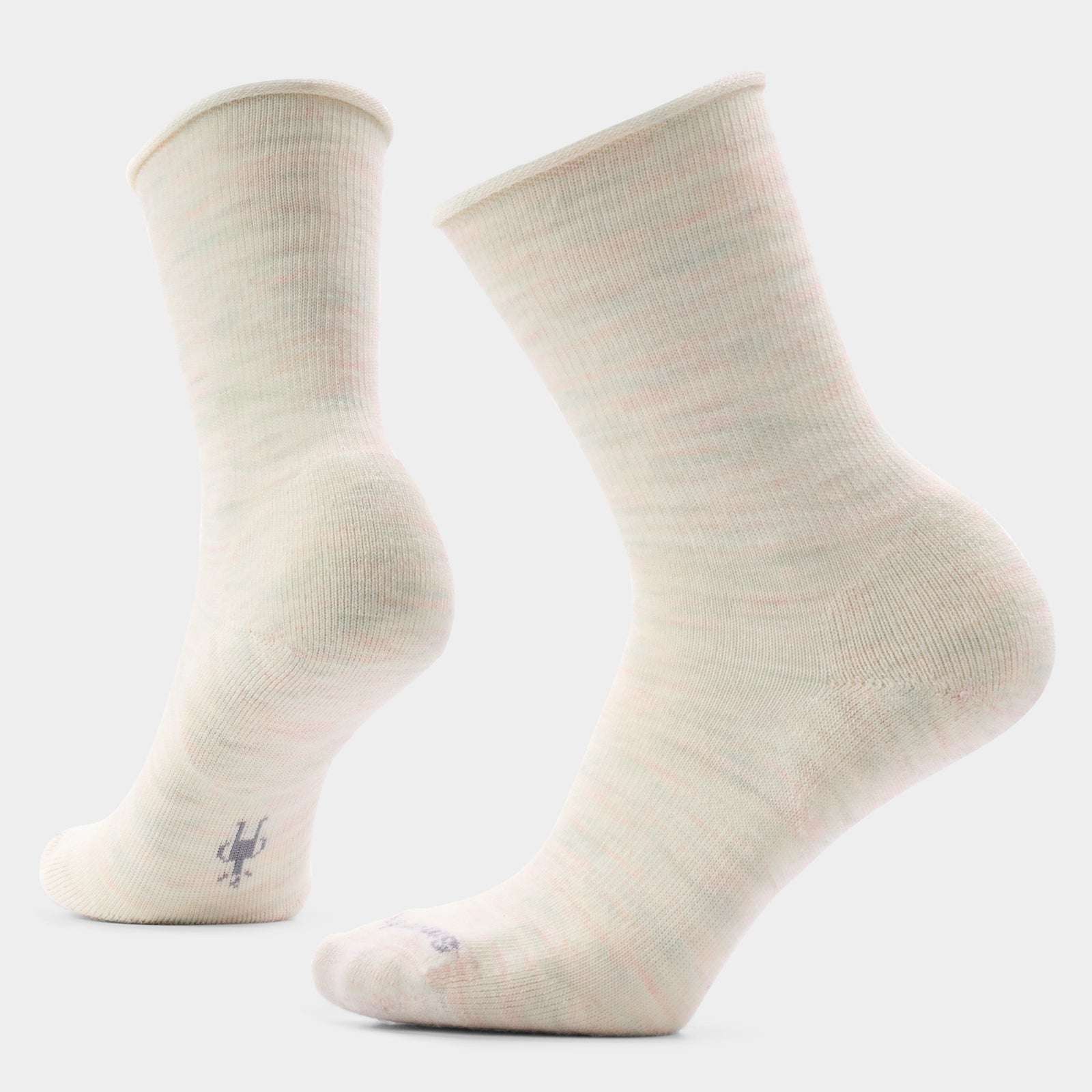 Women's Everyday Roll Top Crew Socks Moonbeam - ver - 1
