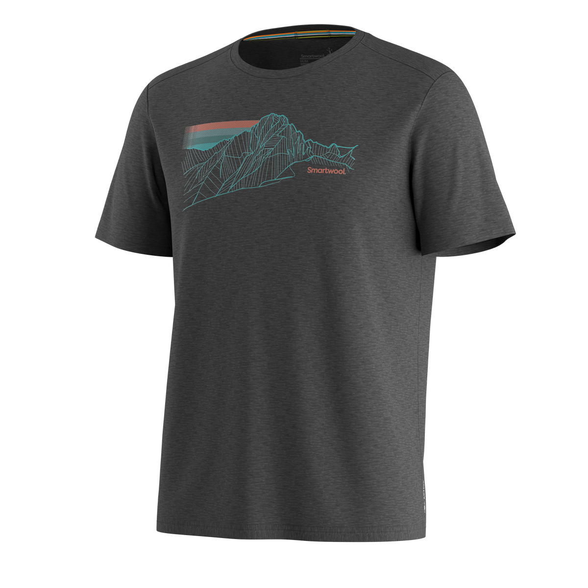 Men's Alpine Trace Active Short Sleeve Graphic Tee Charcoal Heather - 3