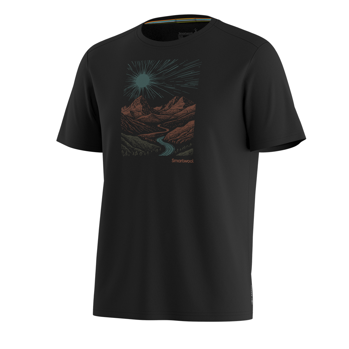 Men's Wander Valley Active Short Sleeve Graphic Tee Black - 3