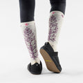 Women's Ski Full Cushion Ice Blossom OTC Socks Moonbeam - ver - 2