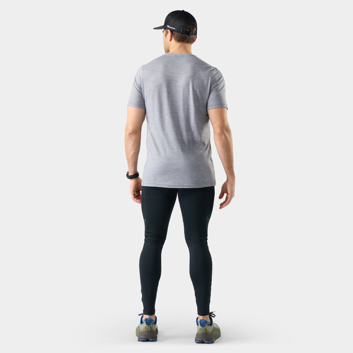 Men's Moose Mode Active Short Sleeve Graphic Tee Light Gray Heather - 2