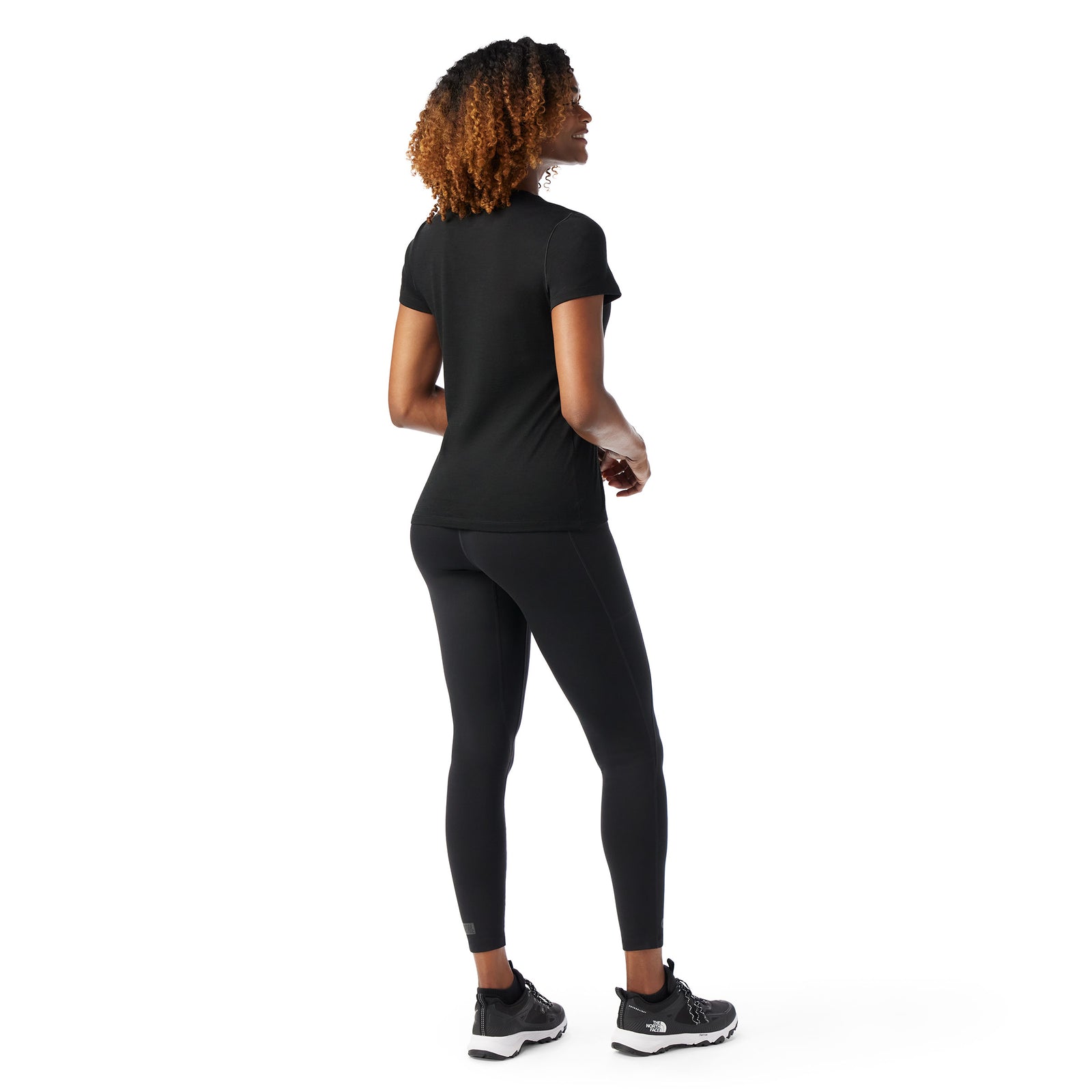 Women's Merino Short Sleeve Tee Black - ver - 2