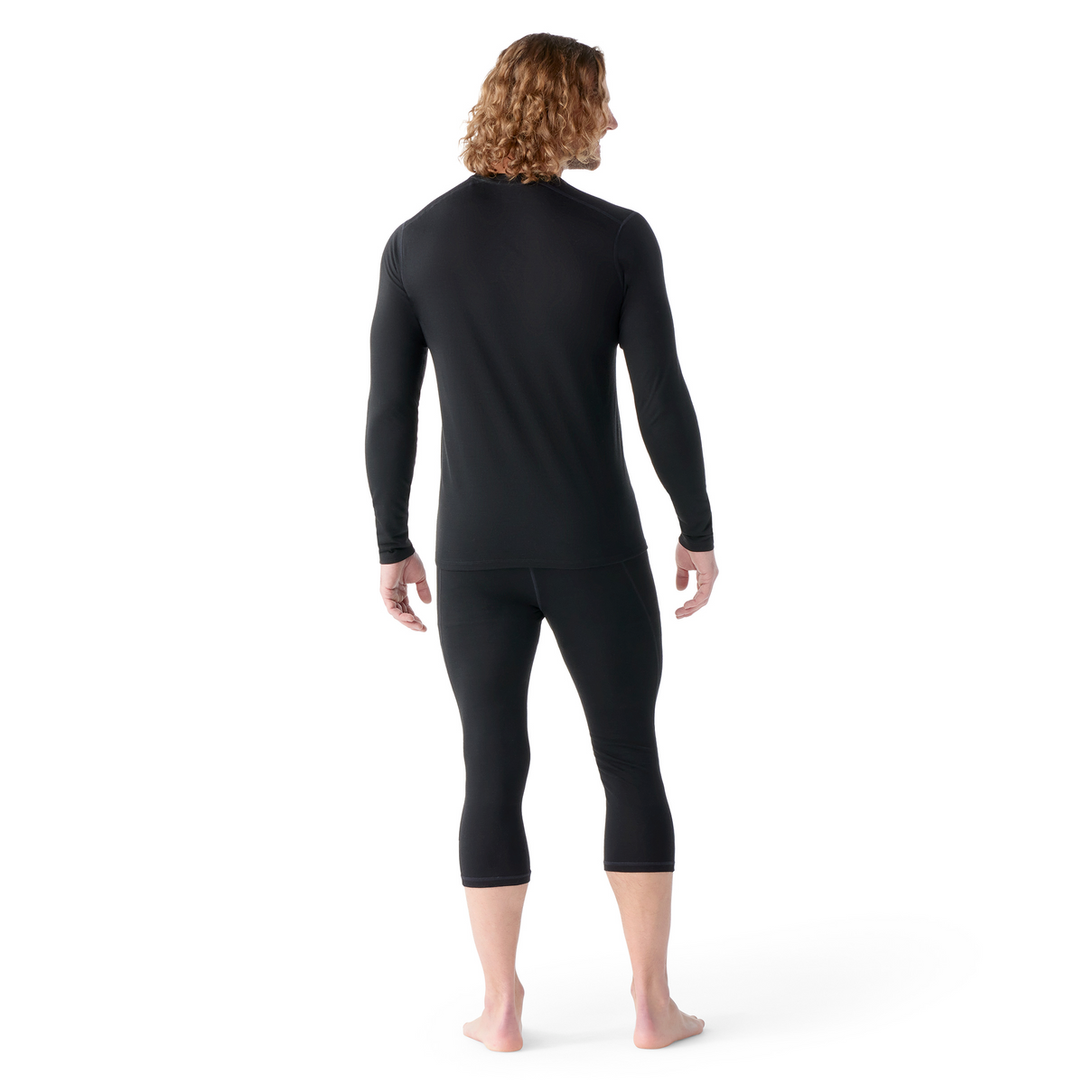 Men's Classic All-Season Merino Base Layer Crew Boxed Black - 2
