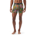 Men's Merino Print Boxer Brief Fern Green Aloha Forest - ver - 3