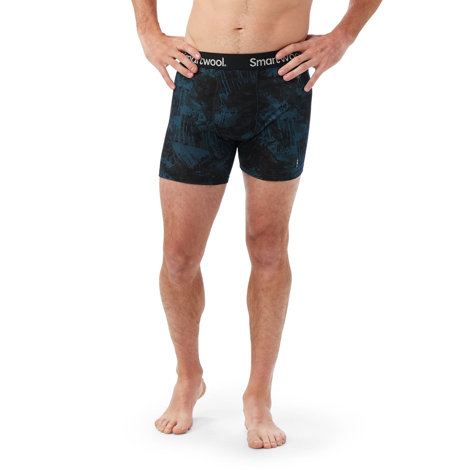 Men's Merino Print Boxer Brief Fern Green Aloha Forest - ver - 6