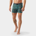 Men's Merino Print Boxer Brief Fern Green Aloha Forest - ver - 63