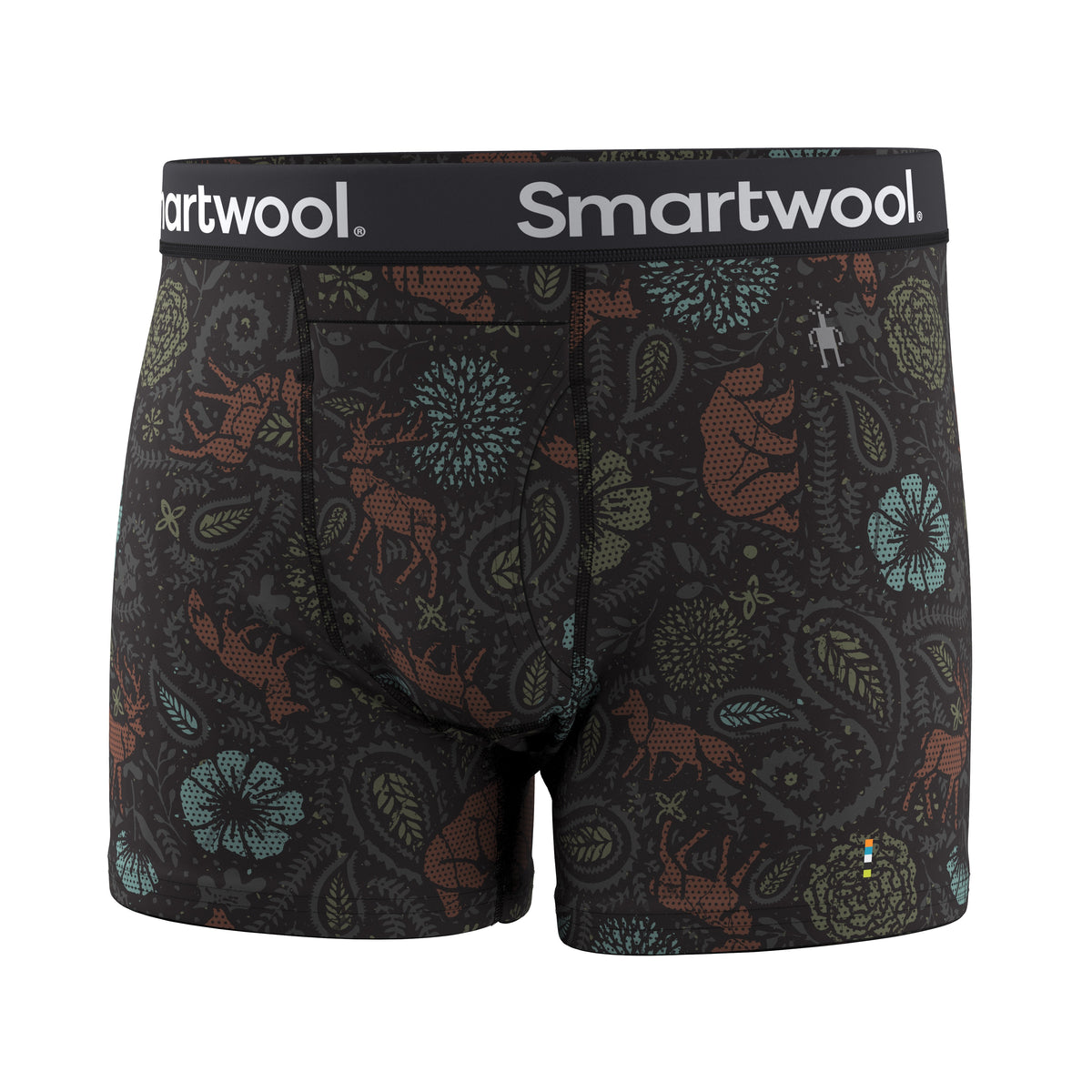 Men's Merino Print Boxer Brief Boxed Medium Gray - ver - 3